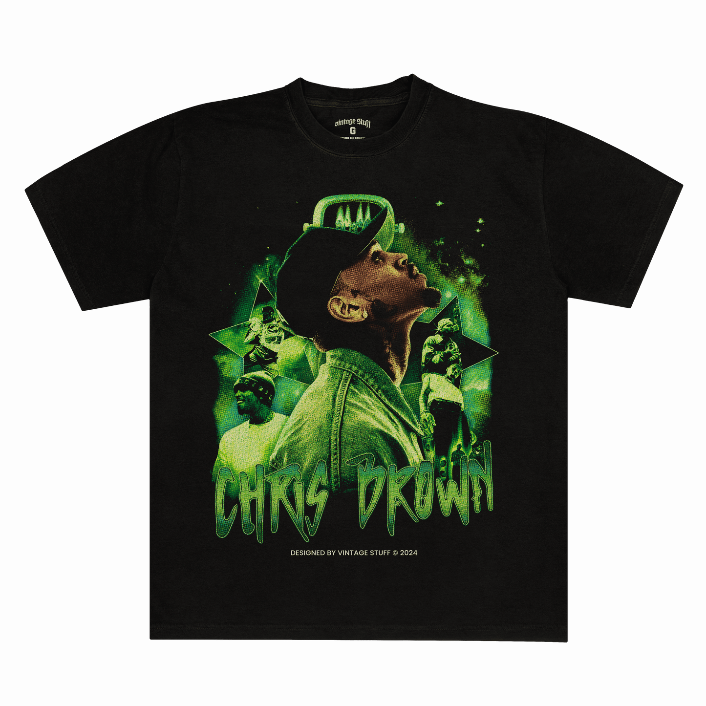 Camiseta Regular Chris Brown "Breezy In Brazil"