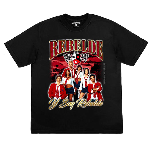 Camiseta Oversized Rebelde "Y Soy Rebelde"