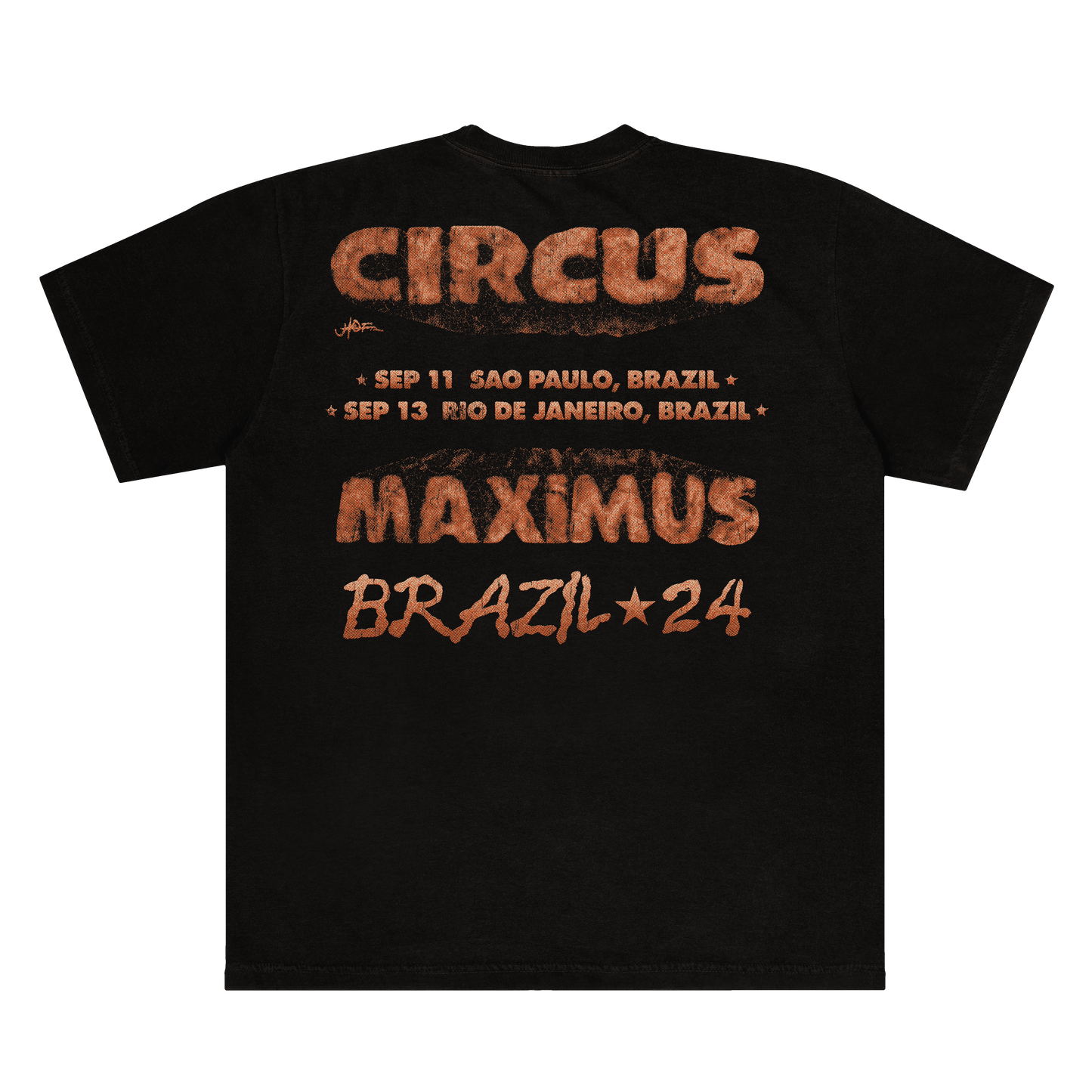 Camiseta Regular Travis Scott "Circus Maximus Brazil"