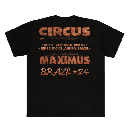 Camiseta Regular Travis Scott "Circus Maximus Brazil"